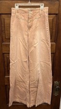 Free People We The Free Wide-Leg Jeans sz 25 Peach Mauve Color Women's 128