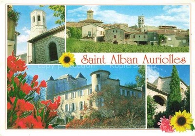 Saint-Alban-Auriolles Vue partielle Paysage du Vivarais