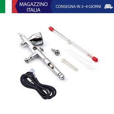 Fengda Elite Aerografo Pistola doppia azione Kit Aerografo a gravità Aerografia