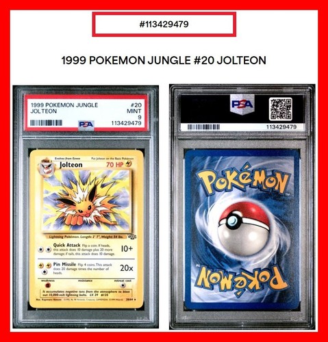 Jolteon (Unlimited) graded PSA 9 for sale on eBay