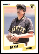 1990 Fleer Bob Walk Pittsburgh Pirates #482