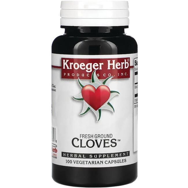 Kroeger Herb Свежесмолотая гвоздика 450 мг 100 растительных капсул