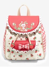 Strawberry Shortcake Gingham Check Plaid Mini Backpack Bag