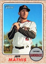 2017 Topps Heritage #670 Jeff Mathis  Arizona Diamondbacks