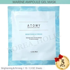 ATOMY Marine Ampoule Gel Mask 38g 5pcs Brightening Firming Hydrogel Mask Sheets