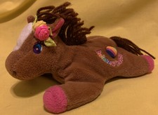 Lisa Frank Large 7" 1998 Plush Rainbow Chaser Brown Pony Horse