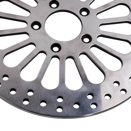 Polished 11.5" Front Disc Brake Rotor New Fit For Harley Touring Softail 1984-13 - Picture 3 of 5