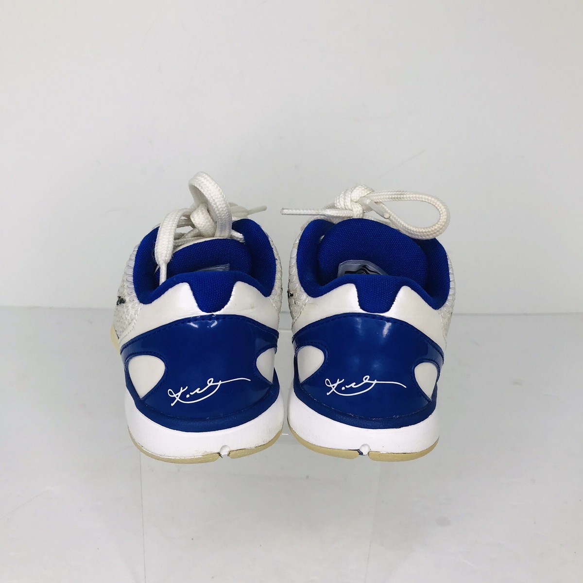 Nike Kobe Bryant VI 6 Toddler Kids Size 8C White Blue 2010