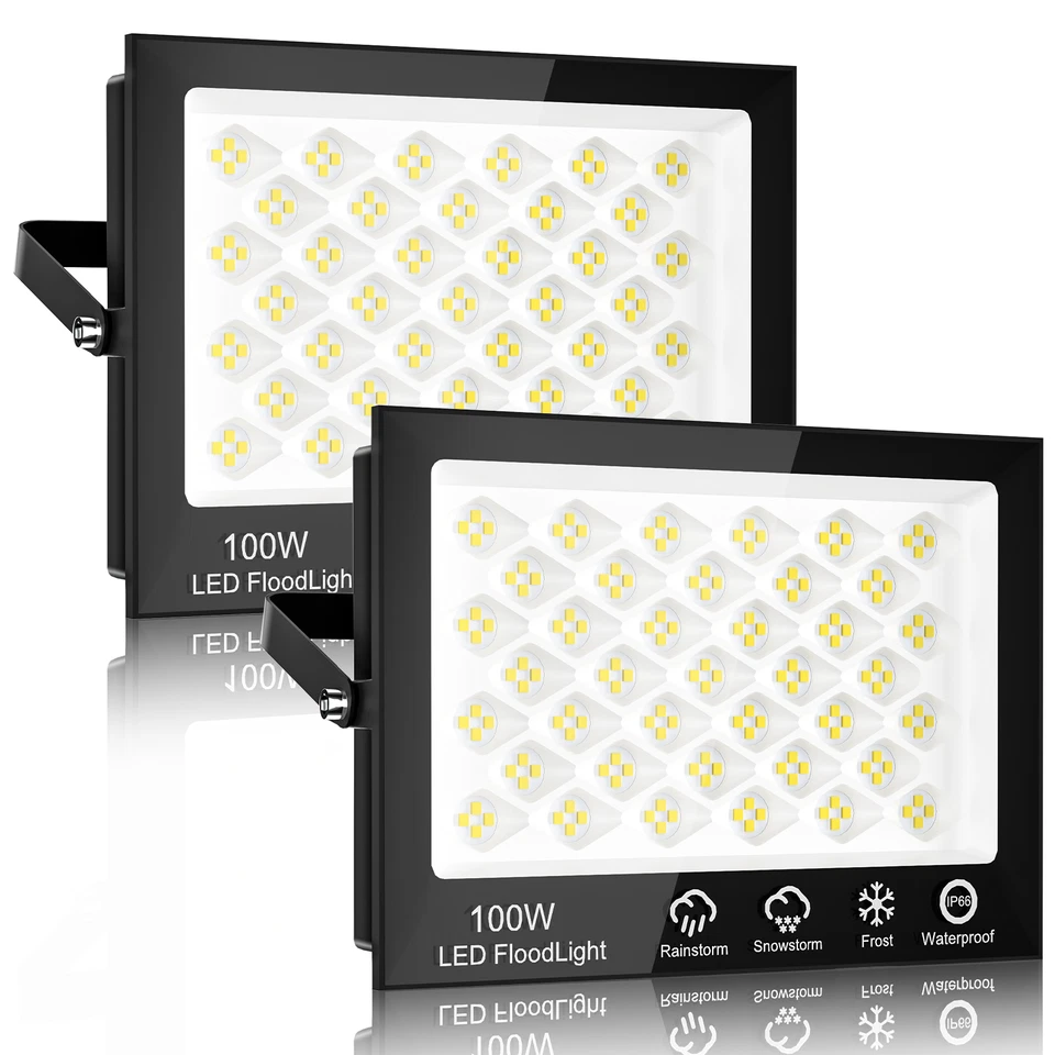 150W/100W/200W LED Floodlight Floodlight Work Spotlight Garden Lamp IP65 - Image 3 of 4