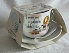 Creativetops Latte Cup & Saucer "I Never Met a Calorie I Didn't Like" Soup Mug — photo 7