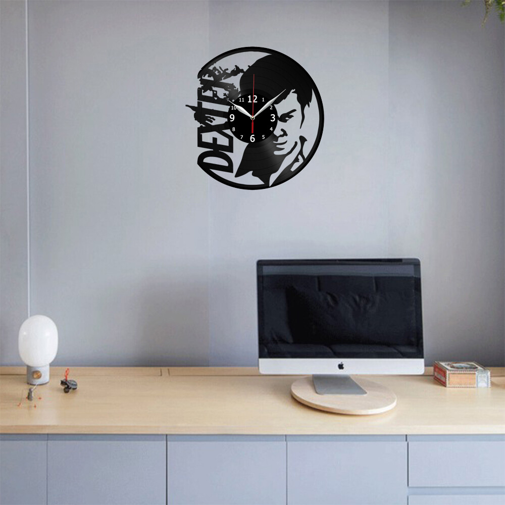 Dexter Vinyl Record Wall Clock Decor Handmade 4383 | eBay