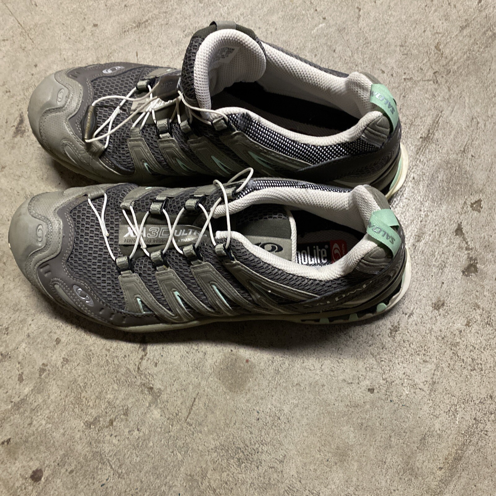 Scarpe da trekking Salomon XA Pro 3D da donna taglia 10 trail running verde corda rotta