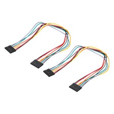 Female to Female 8Pin Breadboard Jumper Wire 2.54mm Single Row 30cm,2 Pcs