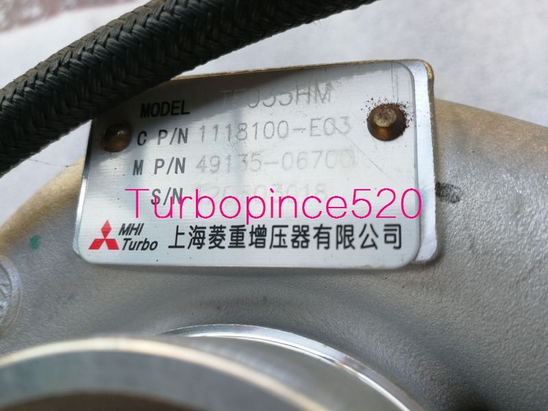 MHI TF035 49135 06700 1118100-E03 Great Wall Wingle H3 H5 2.5TCI