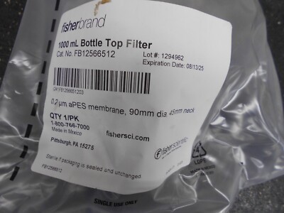 Fisherbrand FB 12566512 1000 ml Bottle Top Filter .2 um