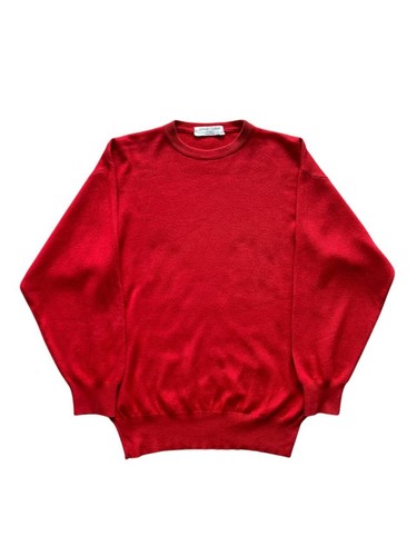 Brunello Cucinelli, Maglione Brunello Cucinelli vintage maglia cashmere e seta rosso donna M