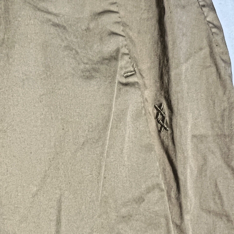 Pantalones de mezclilla Genetic para mujer 26 beige acampanados pantalones Burke pierna ancha academia oficina Foto 3 de 4