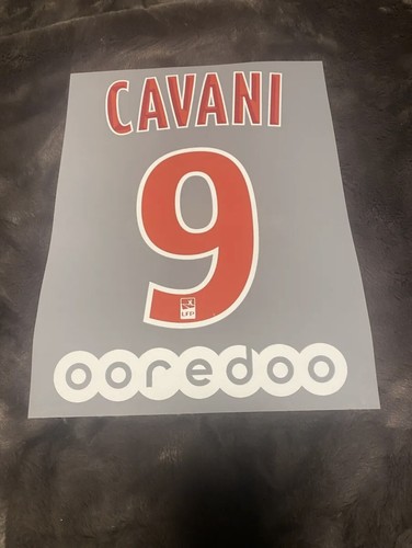 Flocage Officiel PSG 2018 – Cavani N°9, Maillot Domicile Adulte