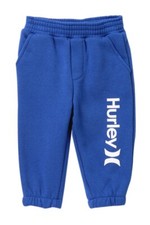 Hurley Infant Toddler Boy's 18M Blue Logo Sweatpants Bottoms Pants Core Joggers