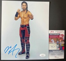 WWE NXT Mustafa Ali Signed 8x10 Photo A Autograph WrestleMania JSA COA