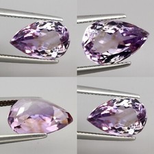Amétrine de Brésil, taille poire/6,73 carats