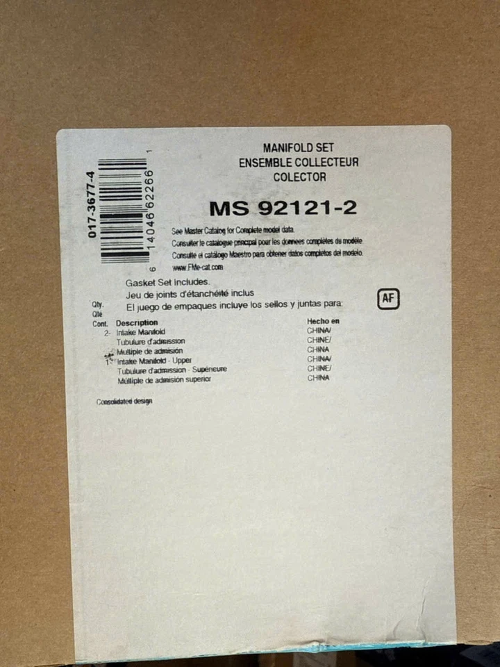Juego de juntas de colector de admisión de motor Fel-Pro MS 92121-2 se adapta a FOrd 4,6 L 5,4 L Foto 2 de 2