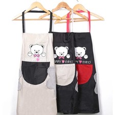 Cute Bear Cooking Aprons Women Cooking Bib