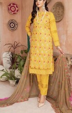 Pakistani Lawn Embroidery Kameez Shalwar XL Bust 44