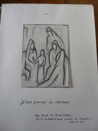 Bible Pillods Un ventes exceptionnelles des 40 de tête/velin dArche 2 dessins originaux Montbéliard