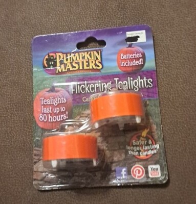 Pumpkin Masters Flickering Tealights