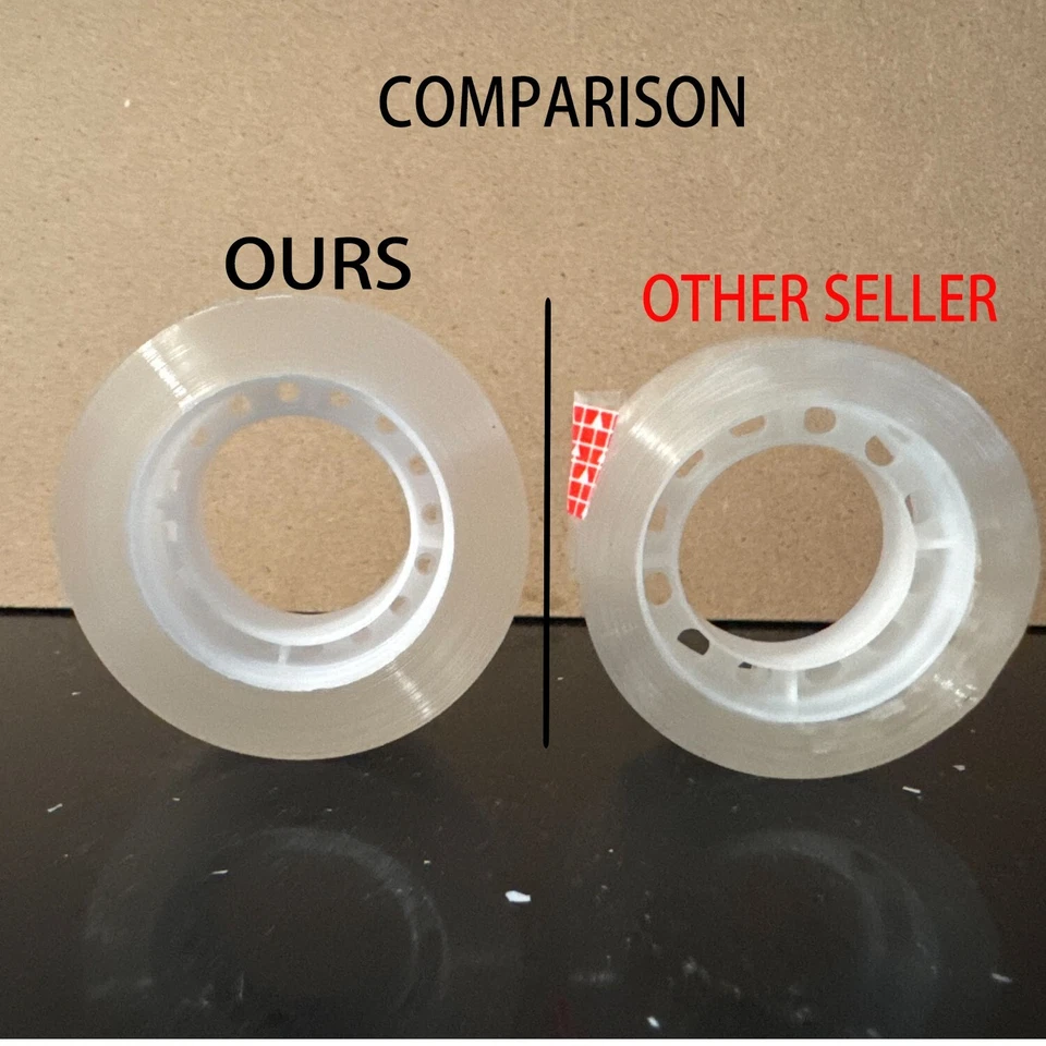 Rollos de cinta transparente transparente 3/4" x 1025" dispensador recarga 20 rollos de cinta escocesa Foto 4 de 4