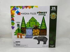 New MAGNA-TILES Forest Animals 25 Piece Magnetic Construction Set Magna Tiles