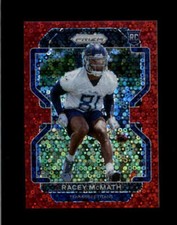 RACEY MCMATH 2021 PANINI PRIZM #409 ROOKIE RED NO HUDDLE PRIZMS RC #44/50 BD5085