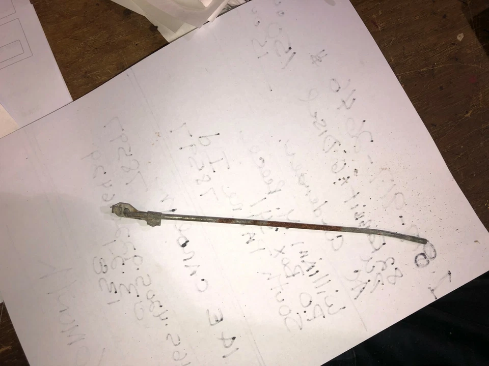 VW ESCARABAJO VOLKSWAGEN 68-1979 CONVERTIBLE O SEDÁN HORIZONTAL CERRADURA PUERTA TIRADOR BARRA Foto 4 de 4