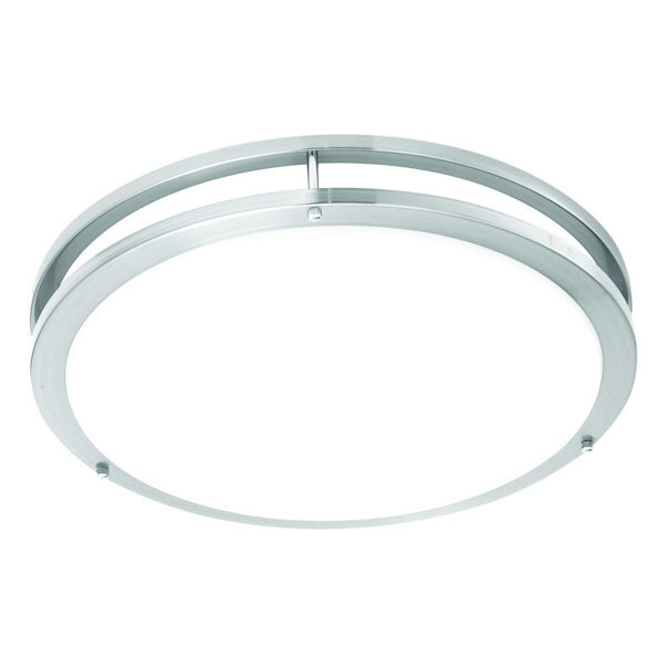 Thomas Lighting 2-Light Матовый никелевый Внутренний люминесцентный потолочный светильник скрытого монтажа