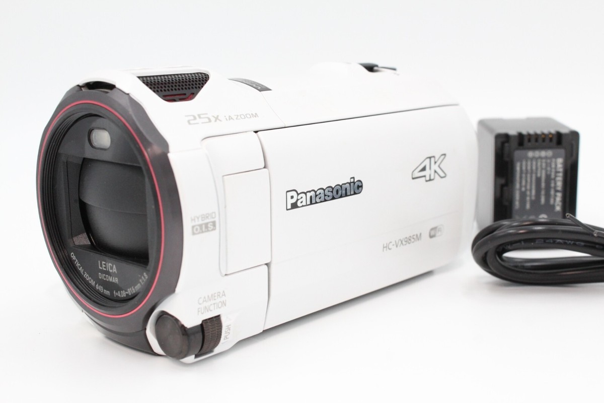 MNT】Panasonic HC-VX985M 4K Video Camera handheld type - White 