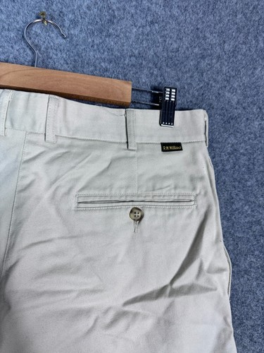 RM Williams Chino Shorts Mens Size 32 Beige Low Rise Flap Pockets Casual Zip Fly - Picture 7 of 14
