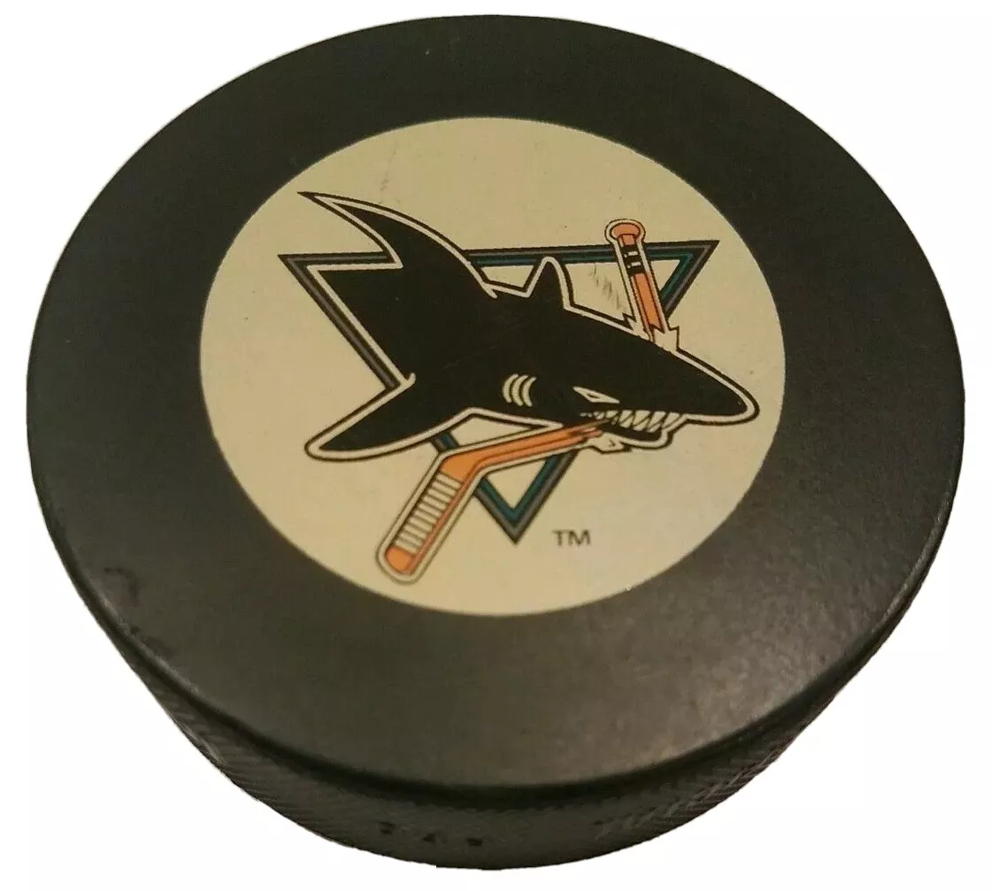 InGlasco NHL Retro Hockey Puck - San Jose Sharks