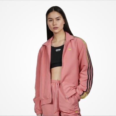 Adidas Originals Track Jacket Women Size XS Hazy Rose Pink New