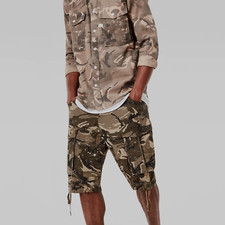 G-Star Raw ROVIC LOOSE Cargo Shorts skateboard/beach shorts camouflage  W27 NEW