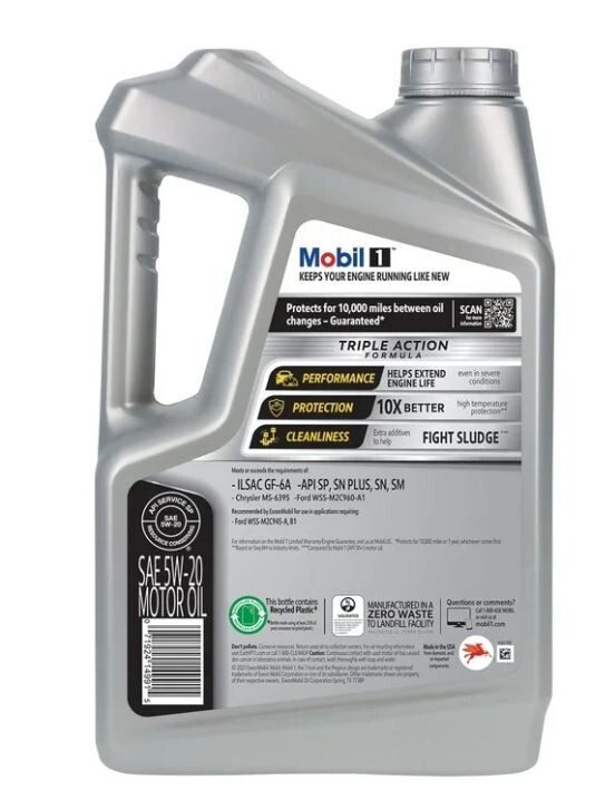 Mobil 1 Advanced Full Synthetic Motor Oil 5W20, 5 Quart eBay