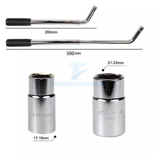 Extendable Wheel Lug Nut Wrench 17/19/21/23MM Socket Car Tire Iron Garage Tools - Picture 4 of 11