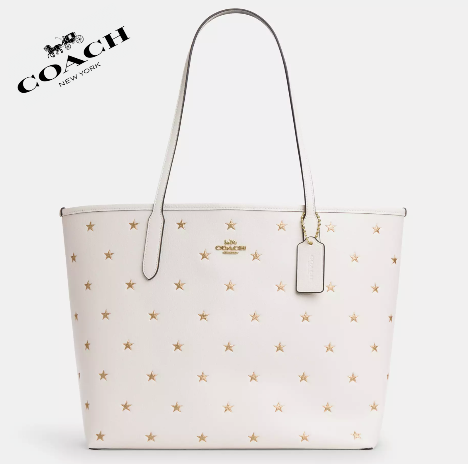 NWT COACH City Tote Bag Star Print Style CZ937