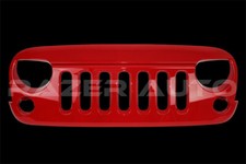 Flame Red Angry Skull Front Replacement Grille Fit For 07-18 Jeep Wrangler Jk Flame Red Angry Skull Front Replacement Grille Fit For 07-18 Jeep Wrangler Jk