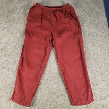 Match Point Pants Womens Medium Red Wide Leg ...