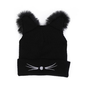 winter hat with cat ears