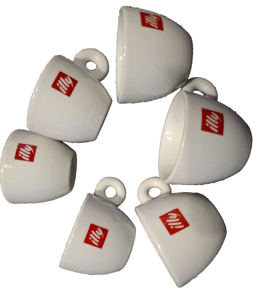 Illy art collection 6 tasses café ,double expresso Avec Logo 8 cm de diamètre - Photo 2/2