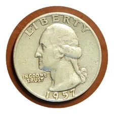 1957 Silver Quarter Circular
