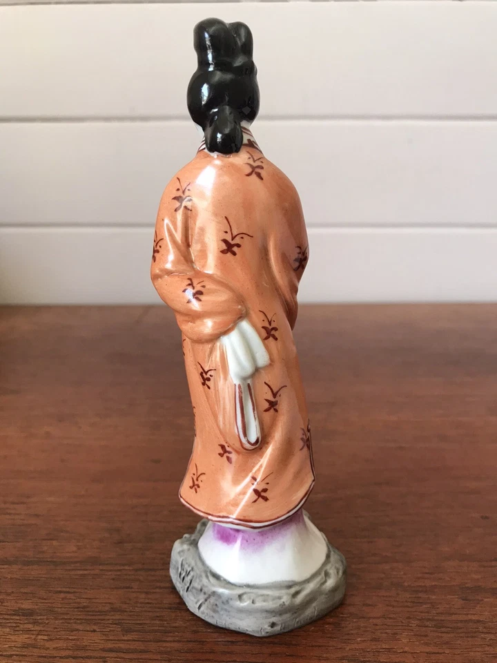 Vintage Chinese Porcelain Female Figurine Stamped To Base - image 3 of 4