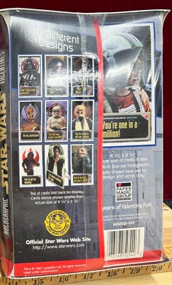 STAR WARS Holographic Valentines Day Cards 3D Stand-Up Lot of 2 Boxes NEW  VTG90s | eBay